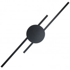 Απλίκα Τοίχου LED 23W 2862lm 230V Θερμό Φως Μαύρο JAVA 1367